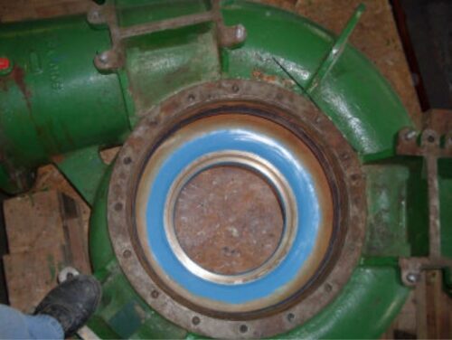 Internal Pump Lining Dirty After 25 Years Service